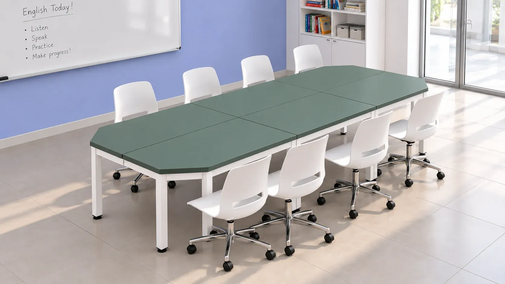 Mesa Octa, en ambiente, ambientación digital