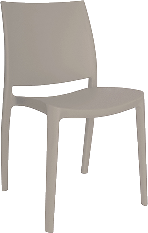 Silla Sensilla Gris, modelo OHV-97-G6, fotografía del catálogo TABORIA.