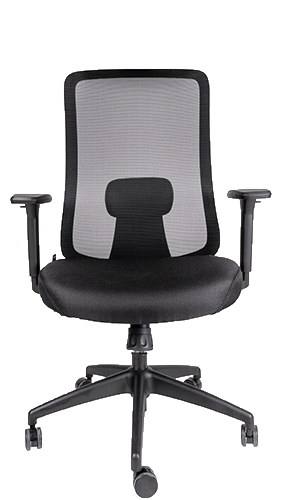 Silla Crew negra, modelo OHE-112negro. Producto completo sin fondo.